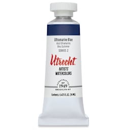 Utrecht Artists' Watercolor Paint - Ultramarine Blue, 14 ml, Tube (Front)