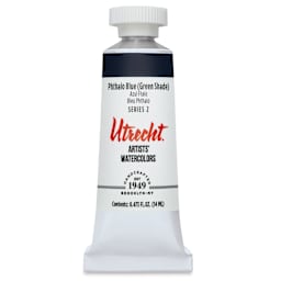 Utrecht Artists' Watercolor Paint - Phthalo Blue, 14 ml, Tube (Front)