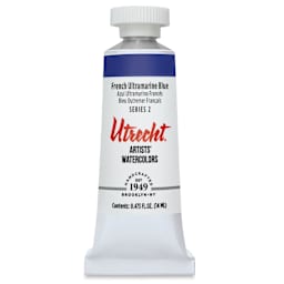 Utrecht Artists' Watercolor Paint - French Ultramarine Blue, 14 ml, Tube (Front)