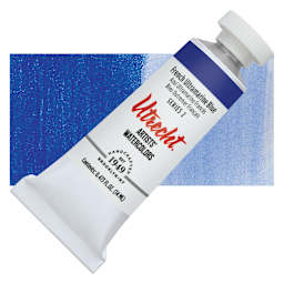 Utrecht Artists' Watercolor Paint - French Ultramarine Blue, 14 ml tube and swatch