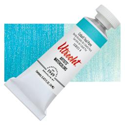 Utrecht Artists' Watercolor Paint - Cobalt Teal Pure, 14 ml, Tube and swatch