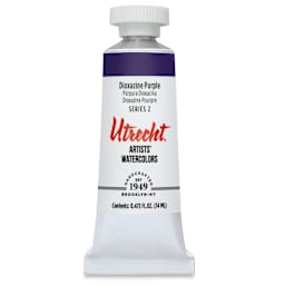 Utrecht Artists' Watercolor Paint - Dioxazine Purple, 14 ml, Tube (Front)