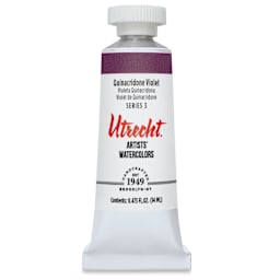 Utrecht Artists' Watercolor Paint - Quinacridone Violet, 14 ml, Tube (Front)