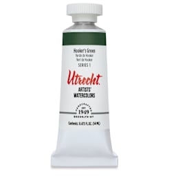 Utrecht Artists' Watercolor Paint - Hookers Green, 14 ml, Tube (Front)