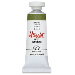 Utrecht Artists' Watercolor Paint - Terre Verte, 14 ml, Tube (Front)