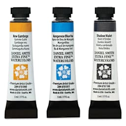 Daniel Smith Extra Fine Watercolor - Set of 3, Evening Glow, 5 ml Tubes