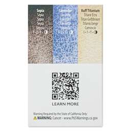 Daniel Smith Extra Fine Watercolor - Set of 3, Architectural, 5 ml Tubes back of package