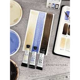 Daniel Smith Extra Fine Watercolor - Set of 3, Architectural, 5 ml Tubes with swatches of color