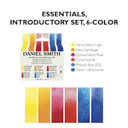 Daniel Smith Extra Fine Watercolor - Set of 6, Essentials, 5 ml Tubes, features
