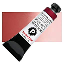 Daniel Smith Extra Fine Watercolor - PrimaTek, Red Fuchsite Genuine, 15 ml Tube and swatch