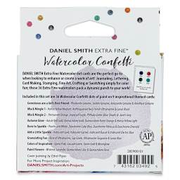 Daniel Smith Extra Fine Watercolor - Confetti Dot Card Set (Back of packaging)