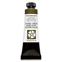 Daniel Smith Extra Fine Watercolor - Rich Green Gold, 15 ml, Tube