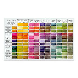 Daniel Smith Extra Fine Watercolor - Jean Haines' Master Set of 10, Color Chart
