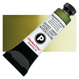 Daniel Smith Extra Fine Watercolor - PrimaTek, Serpentine Genuine, 15 ml Tube and swatch