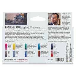 Daniel Smith Extra Fine Watercolor - Pablo Ruben Master, Set of 10, 5 ml, Tube back of package