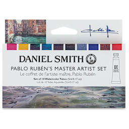 Daniel Smith Extra Fine Watercolor - Pablo Ruben Master, Set of 10, 5 ml, Tube front of package