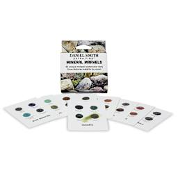 Daniel Smith Extra Fine Watercolors - Mineral Marvel Dot Card Set. Package front and 9 cards in front.
