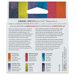 Daniel Smith Extra Fine Watercolor - Stella Canfield Master II, Set of 6 back of package