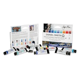 Daniel Smith Extra Fine Watercolor - Angus McEwan Master Artist, Set of 10, 5 ml, Tubes (Tubes shown with front and back of packaging)
