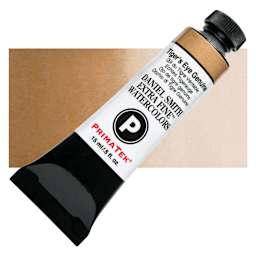 Daniel Smith Extra Fine Watercolor - PrimaTek, Tigers Eye Genuine, 15 ml Tube and swatch