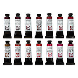 Daniel Smith Extra Fine Watercolor - Quinacridones Collection, Set of 14, 15 ml Tubes, out of packaging