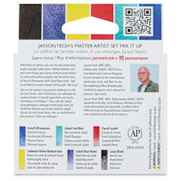 Daniel Smith Extra Fine Watercolor - Jayson Yeoh Master Artist Mix It Up Set of 6, 5 ml Tubes back of package