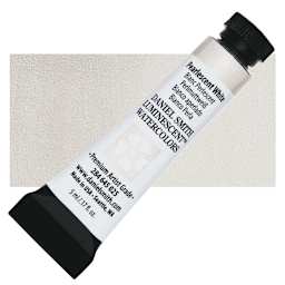 Daniel Smith Luminescent Watercolor - Pearlescent White, 5 ml, Tube and swatch
