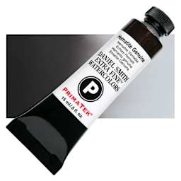 Daniel Smith Extra Fine Watercolor - PrimaTek, Hematite Genuine, 15 ml Tube and swatch