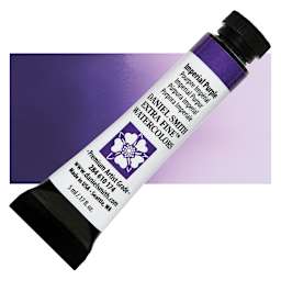 Daniel Smith Extra Fine Watercolor - Imperial Purple, 5 ml, Tube and swatch