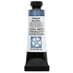 Daniel Smith Luminescent Watercolor - Iridescent Blue Silver, 15 ml, Tube