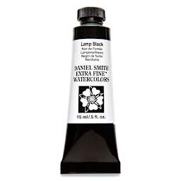Daniel Smith Extra Fine Watercolor - Lamp Black, 15 ml Tube