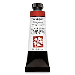 Daniel Smith Extra Fine Watercolor - Fired Gold Ochre, 15 ml Tube