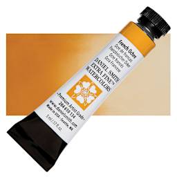 Daniel Smith Extra Fine Watercolor - French Ochre, 5 ml, Tube and swatch