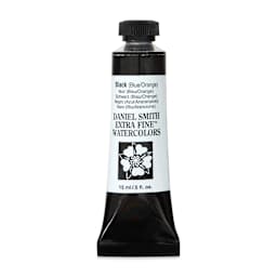 Daniel Smith Extra Fine Watercolor - Black (Blue/Orange), 15 ml Tube