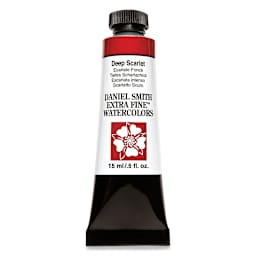 Daniel Smith Extra Fine Watercolor - Deep Scarlet, 15 ml Tube