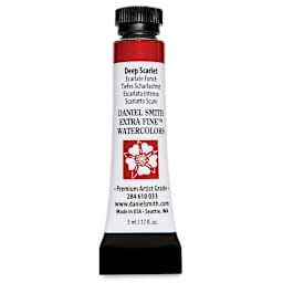 Daniel Smith Extra Fine Watercolor - Deep Scarlet, 5 ml, Tube