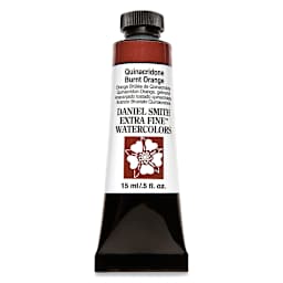 Daniel Smith Extra Fine Watercolor - Quinacridone Burnt Orange, 15 ml Tube
