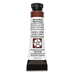 Daniel Smith Extra Fine Watercolor - Quinacridone Burnt Orange, 5 ml Tube