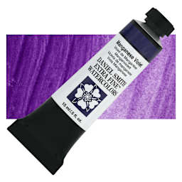 Daniel Smith Extra Fine Watercolor - Manganese Violet, 15 ml Tube and swatch