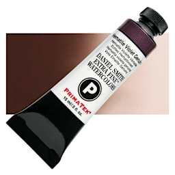 Daniel Smith Extra Fine Watercolor - Hematite Violet, 15 ml Tube and swatch