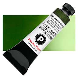 Daniel Smith Extra Fine Watercolor - PrimaTek, Green Apatite Genuine, 15 ml Tube and swatch
