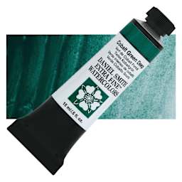 Daniel Smith Extra Fine Watercolor - Cobalt Green Deep, 15 ml Tube and swatch