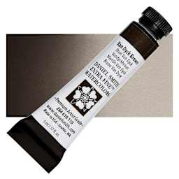 Daniel Smith Extra Fine Watercolor - Van Dyck Brown, 5 ml, Tube and swatch