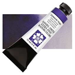 Daniel Smith Extra Fine Watercolor - Carbazole Violet, 15 ml Tube and swatch