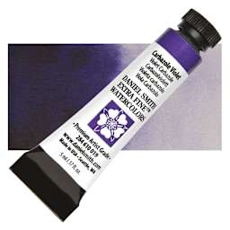 Daniel Smith Extra Fine Watercolor - Carbazole Violet, 5 ml Tube and swatch