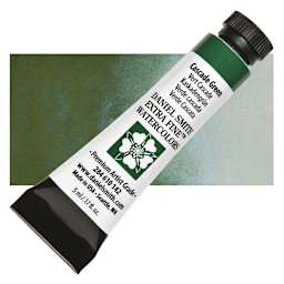 Daniel Smith Extra Fine Watercolor - Cascade Green, 5 ml Tube and swatch