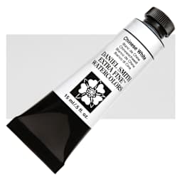 Daniel Smith Extra Fine Watercolor - Chinese White, 15 ml Tube and swatch