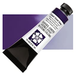 Daniel Smith Extra Fine Watercolor - Cobalt Violet Deep, 15 ml Tube and swatch