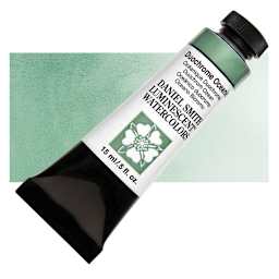 Daniel Smith Luminescent Watercolor - Duochrome Oceanic, 15 ml, Tube and swatch