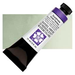 Daniel Smith Luminescent Watercolor - Duochrome Violet Fantasy, 15 ml, Tube and swatch